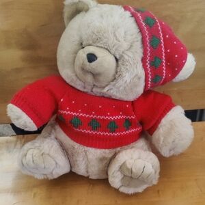 Vintage Windsor Tan Christmas Bear 16in